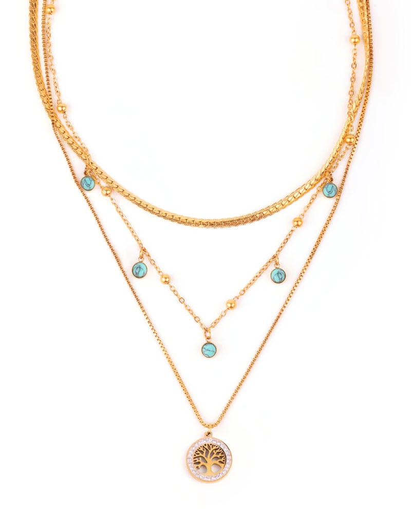 TAAHIRA Dream Triple Layered Necklace - Image 1